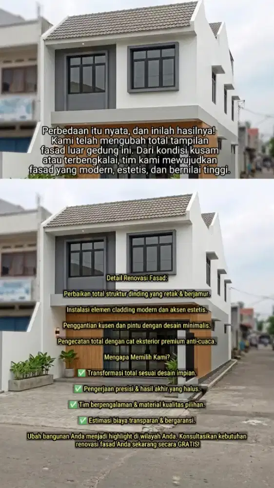 Jasa Renovasi Rumah/Ruko & Spesialis Cat - Hasil Rapi & Bergaransi