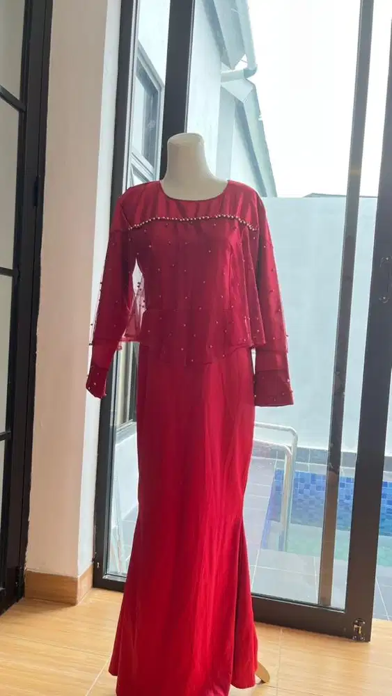 Dress duyung bahan satin premium