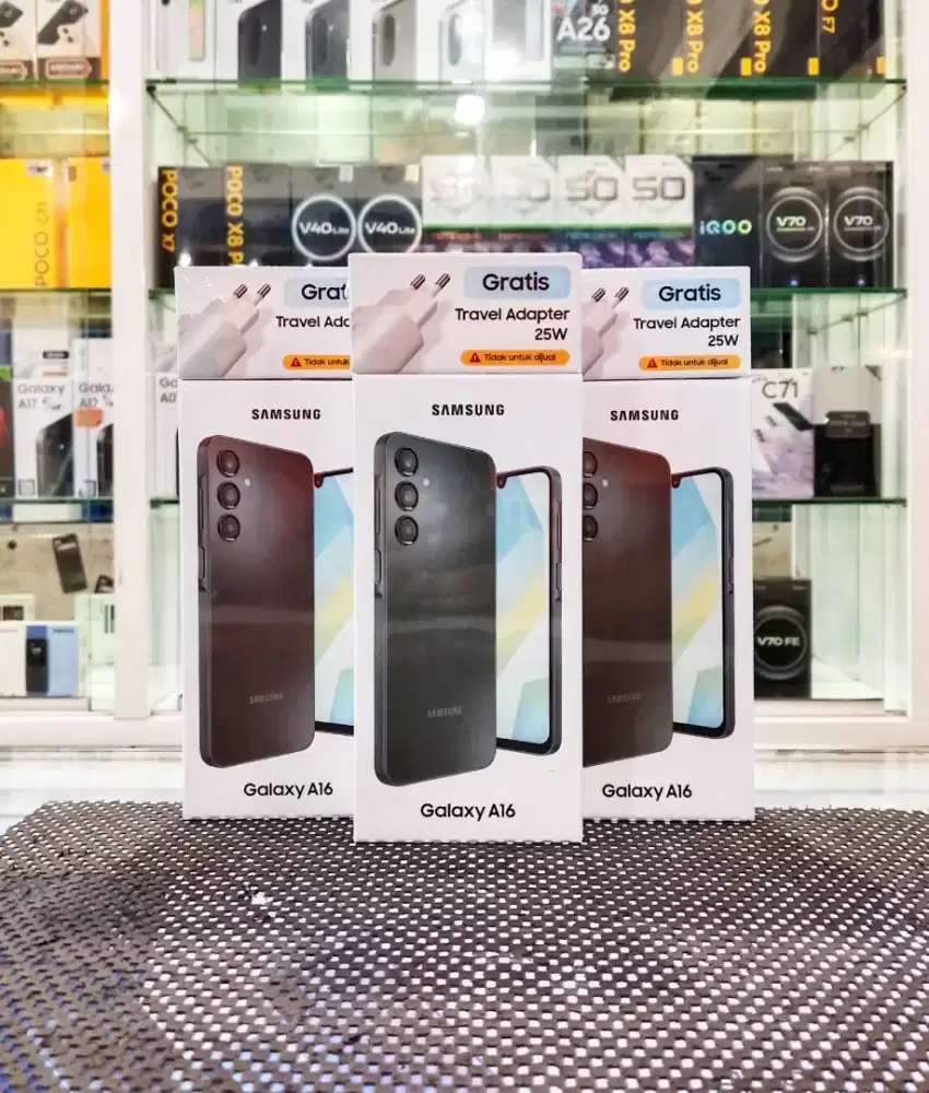 BARU..SAMSUNG A16 RAM 8+8/128 SEGEL/GARANSI RESMI.