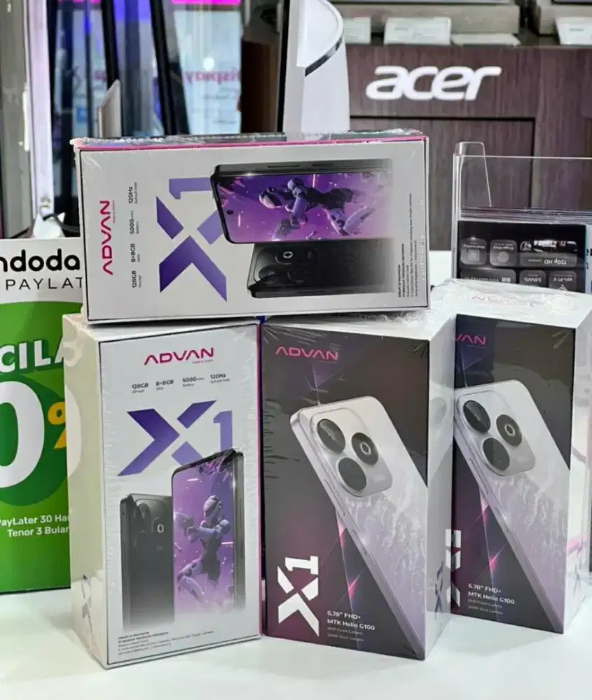 Advan X1 Helio G100 Ram 8/128GB HP Gaming Mesin Setara Hot 60 Pro