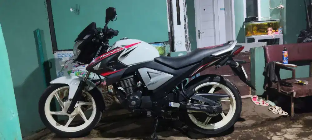 Honda Mega Pro Mono FI Orian Kumplit Murah Warna Putih LastEdition
