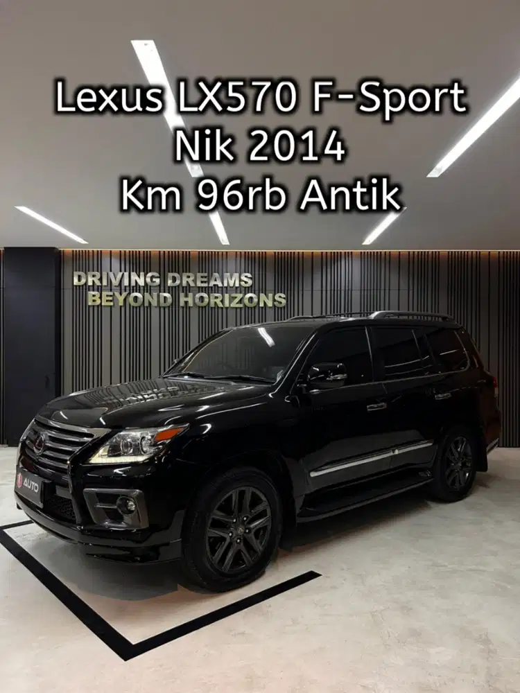 Lexus LX 570 LX570 F-Sport AT 2015 Hitam Km96rb B2612AAC Nik 2014