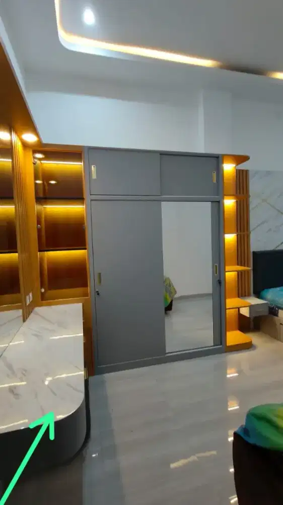 Backdrop TV/Partisi/Almari/Kitchen Set/Meja Rias Murah