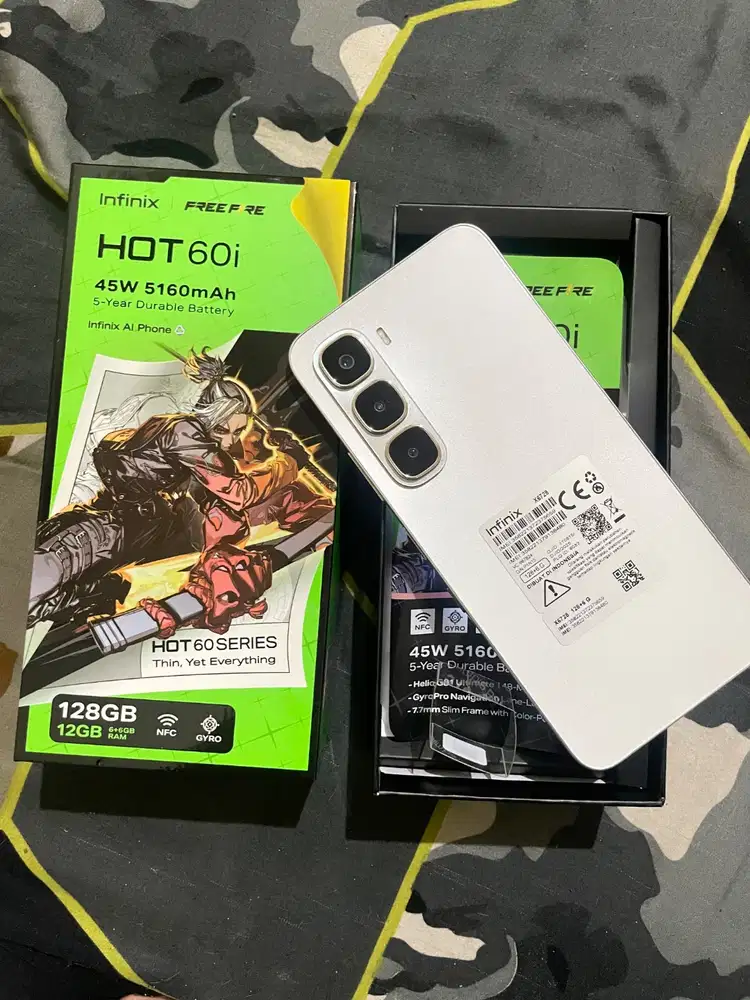 Infinix hot 60i second 6+6/128gb silver