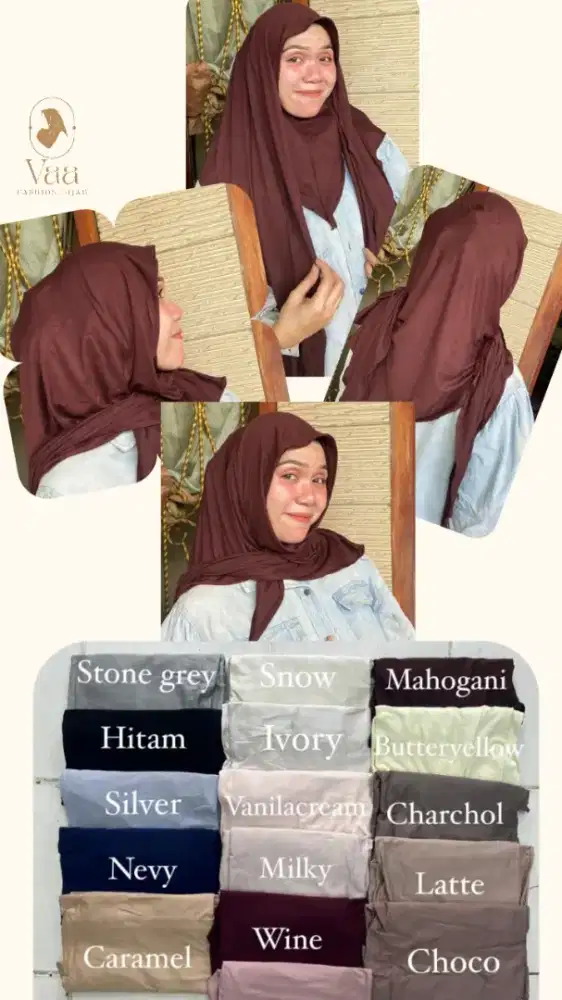 Hijab pashmina premium