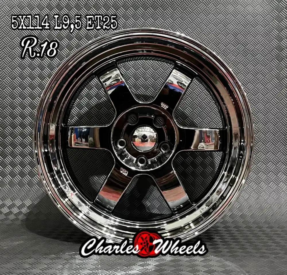 VELG TE 37 RING 18 BLACKCHROME