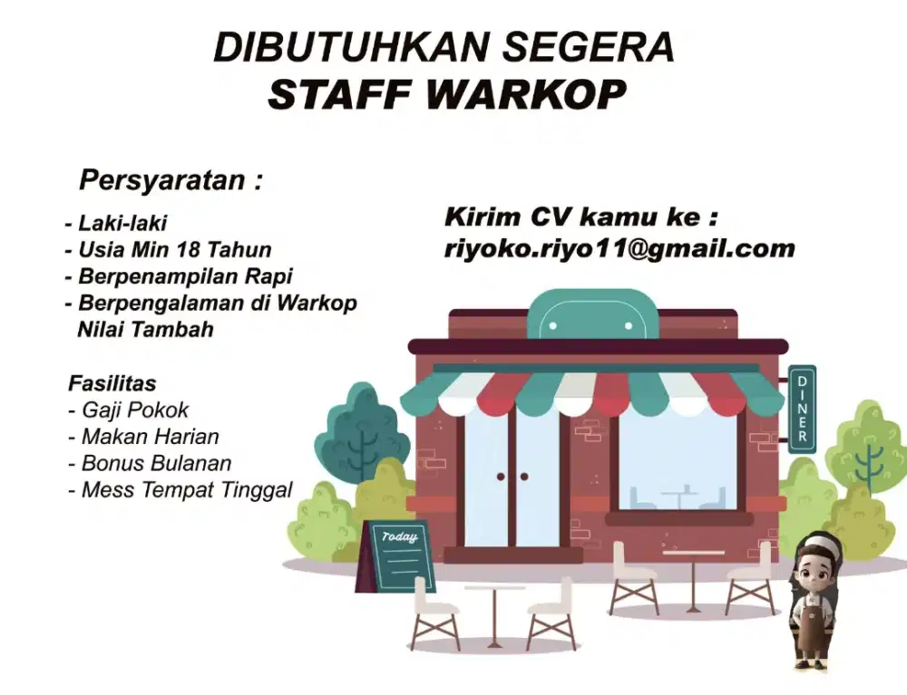 Lowongan Staff Warkop