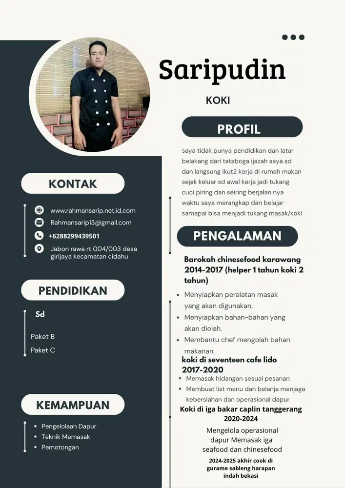 Cari kerja koki seafood chinesefood nasgor