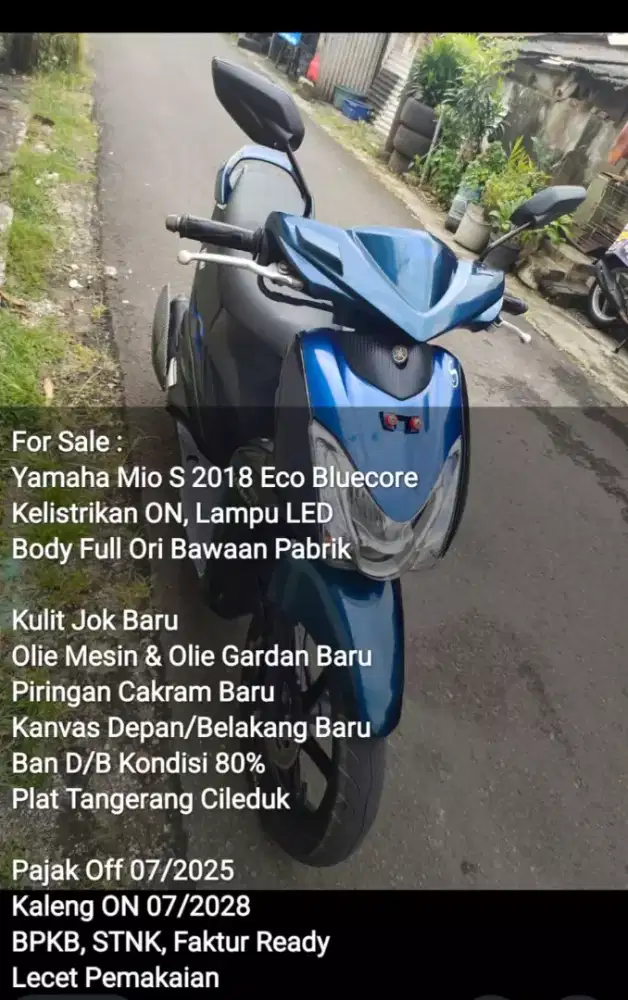 Yamaha Mio S 125cc 2018