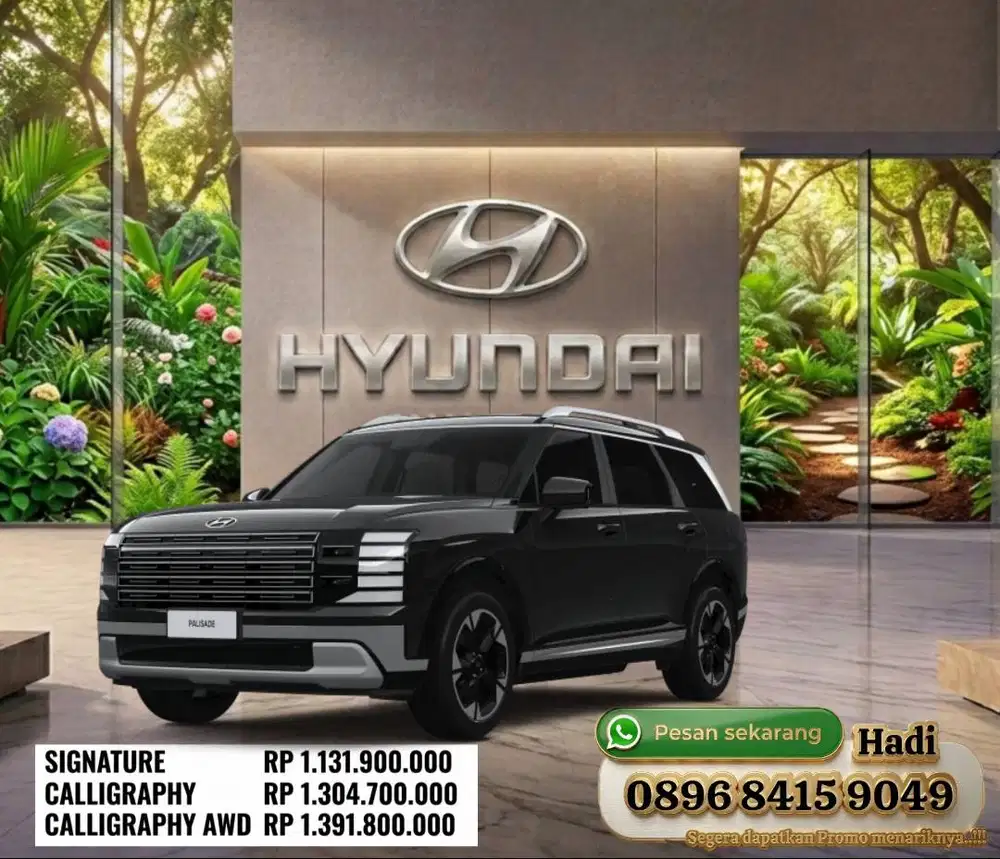 Promo hyundai palisade hybrid signature calligraphy awd kredit cash