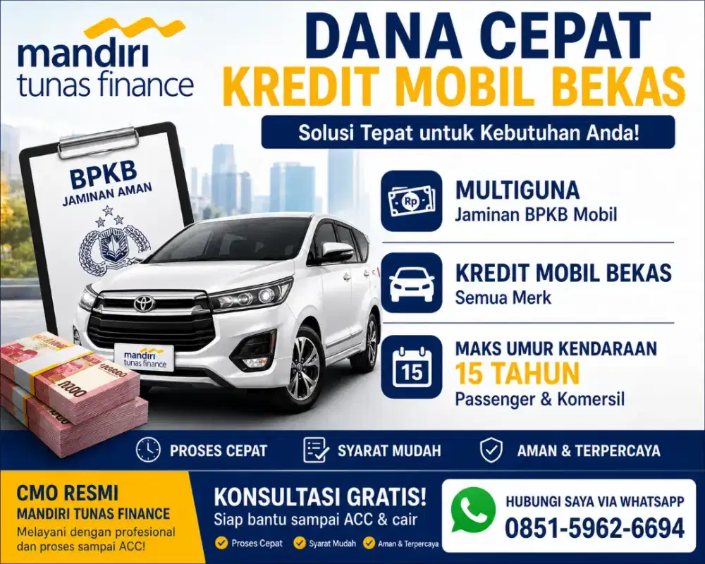 Layanan multiguna dan pengajuan kendaraan roda 4 semua merk