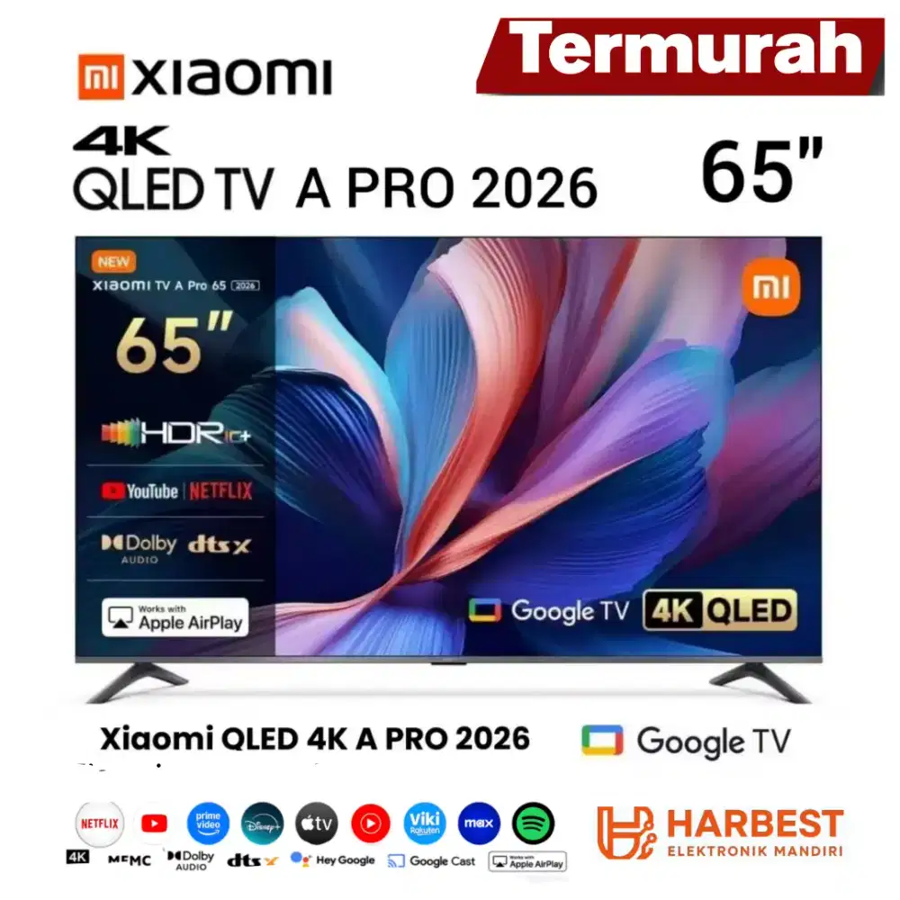 Xiaomi TV A Pro 65 2026 4K QLED 120Hz Game Boost Mode HDR10+ Filmmaker