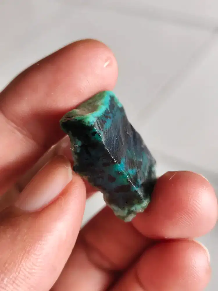 Natural Bahan Bacan Doko Totol Coklat Visual Hijau Serat Halus Dim 24