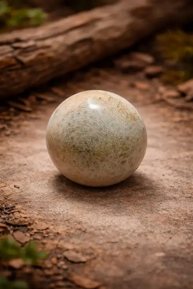 Bola Batu Natural Diameter 5cm – Sphere Unik Polished Dekor / Koleksi