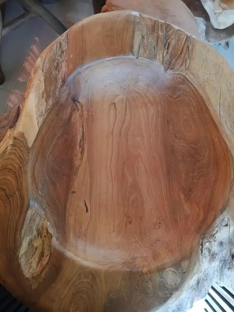 Potongan Kayu Jati Besar Diameter 50cm – Premium