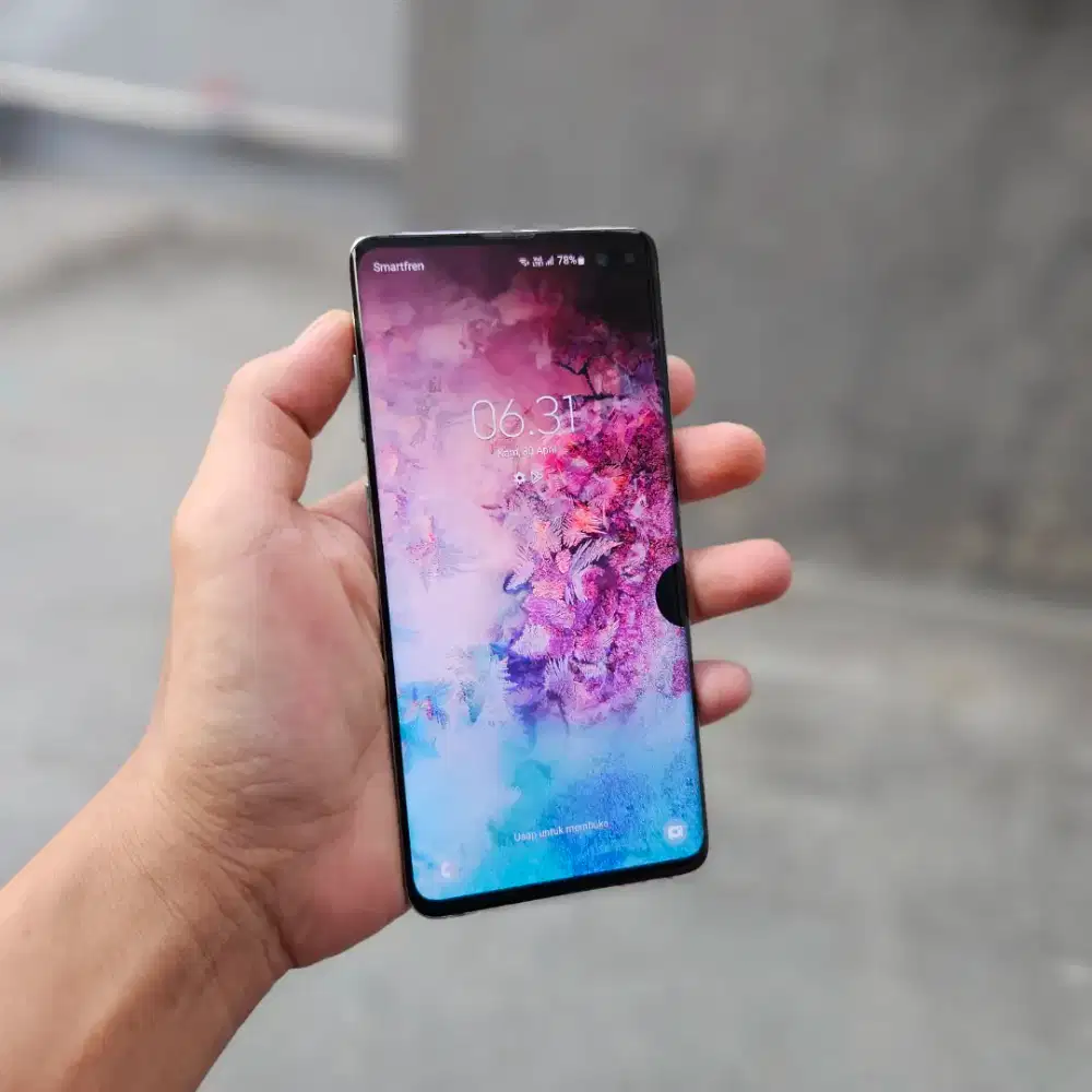 SAMSUNG GALAXY S10 PLUS SEIN 8/128 MULUS MINUS TOMPEL FUNGSI NORMAL