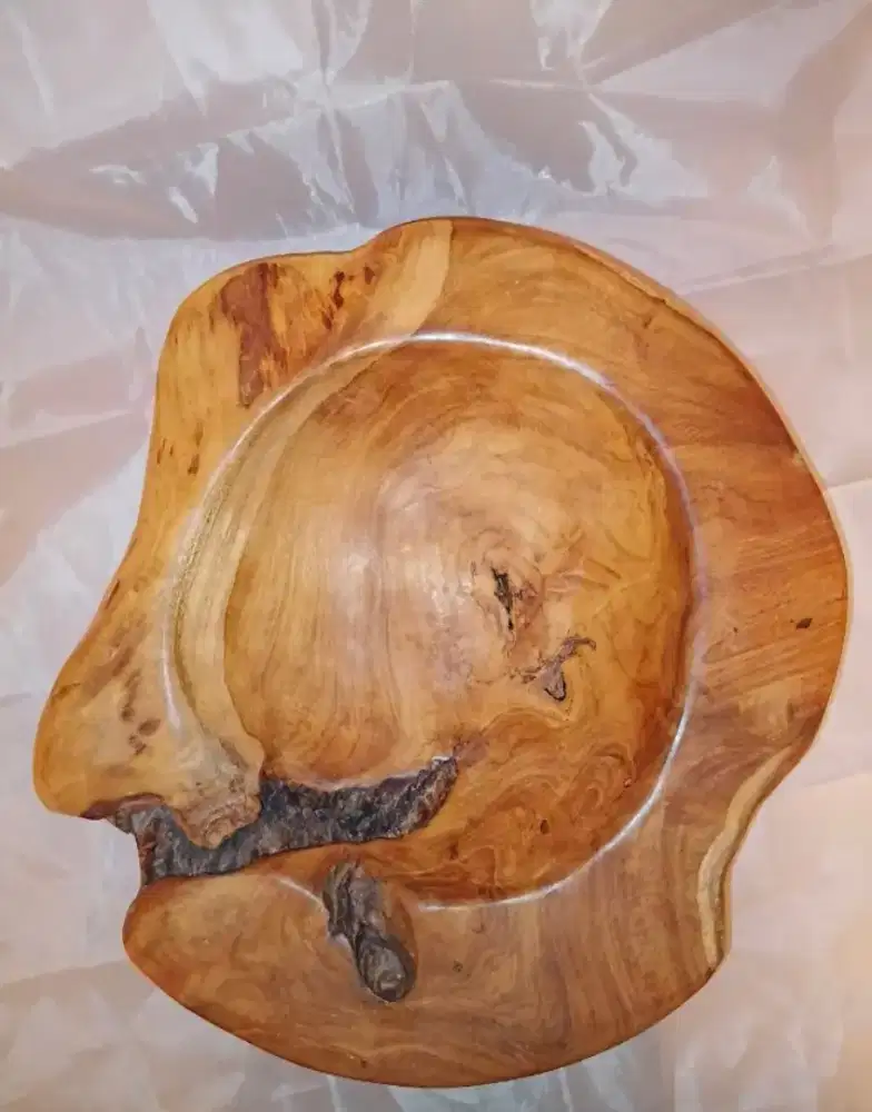 Dekorasi Kayu Jati Natural – Teak Object Organic Display Piece