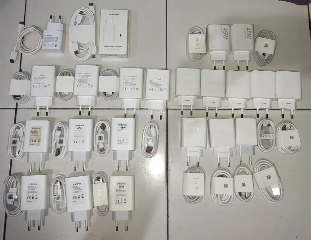 Charger Hp original bawaan dus Hp nya