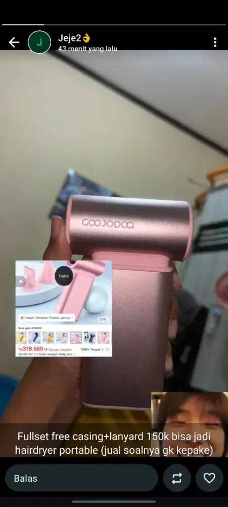 Goojodoq kipas portable