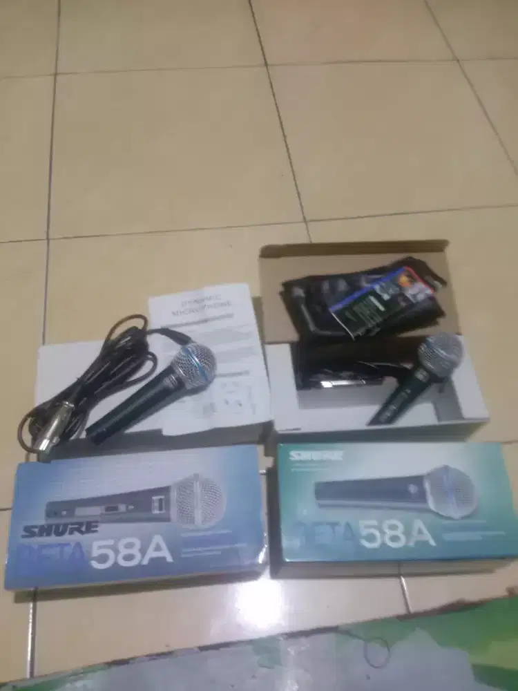 mic kabel merk shure beta 58a