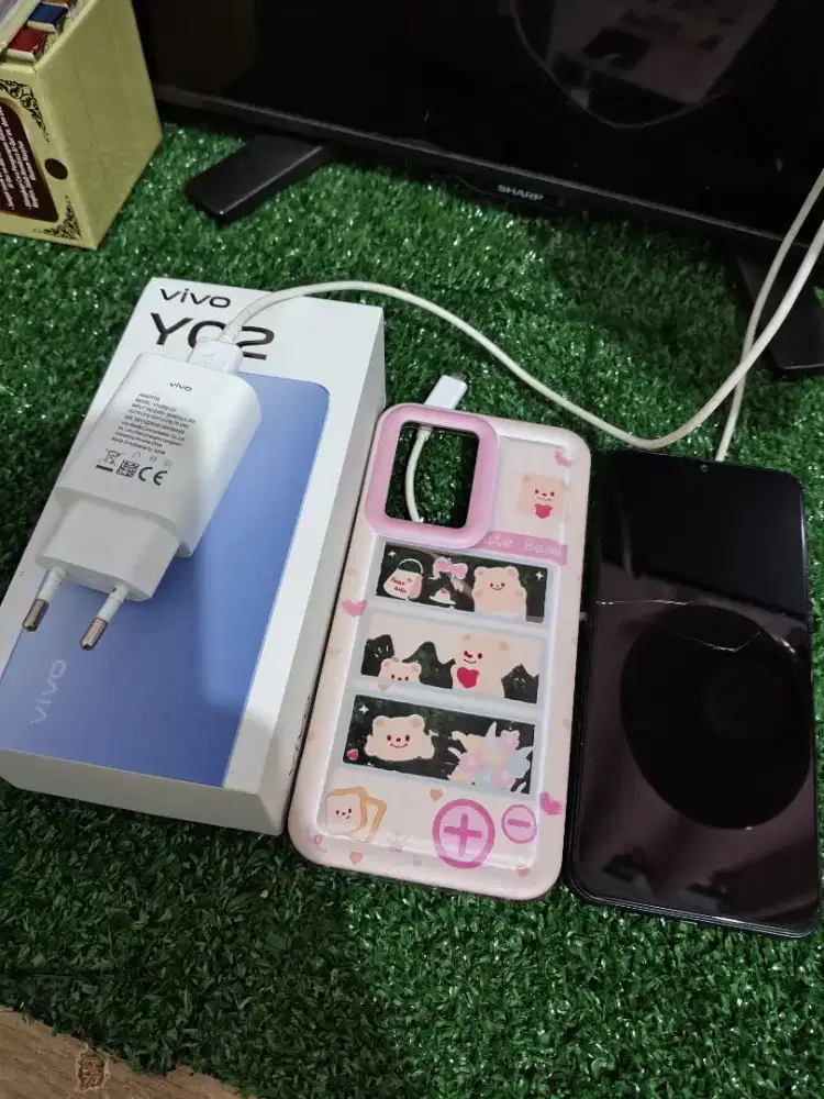 Vivo Y02 komplit plus dus dan charge