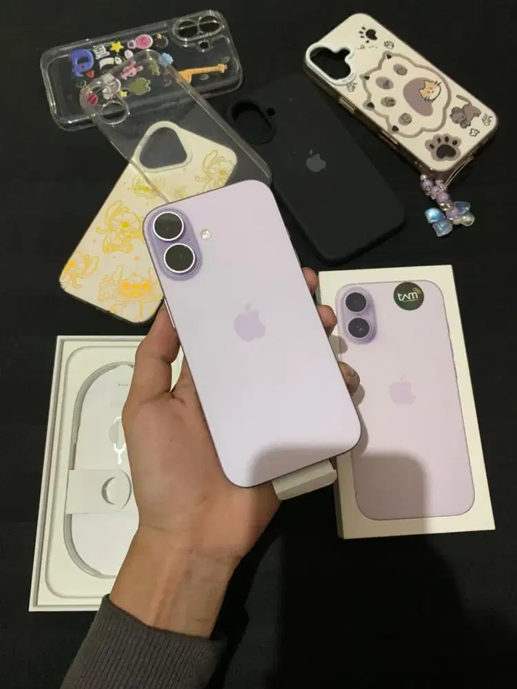 iPhone 17 Lavender 256GB Resmi iBox PA/A Fullset Mulus Like New