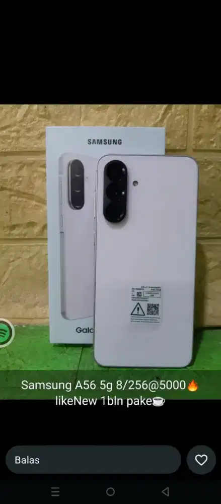 Samsung a56 warna olive 12/256