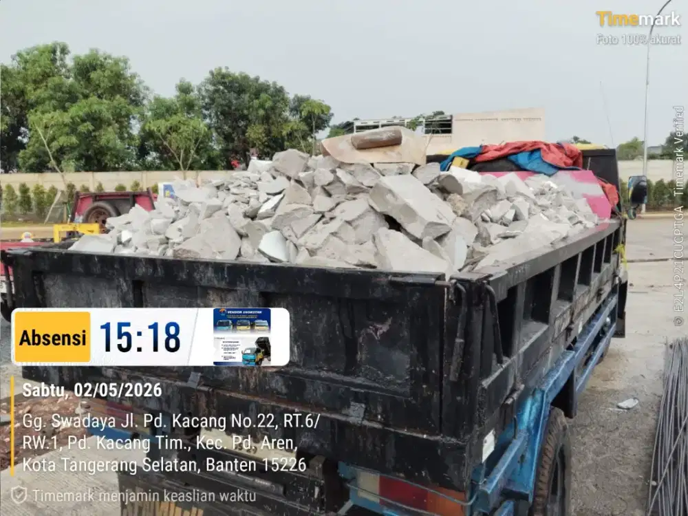 Jasa buang puing dan pengurugan tanah puing