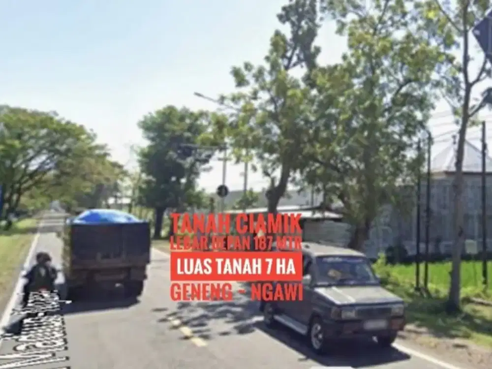 L// Tanah LD 187 mtr, NOL Jalan Raya Propinsi Madiun-NGAWI, Lokasi Cantik