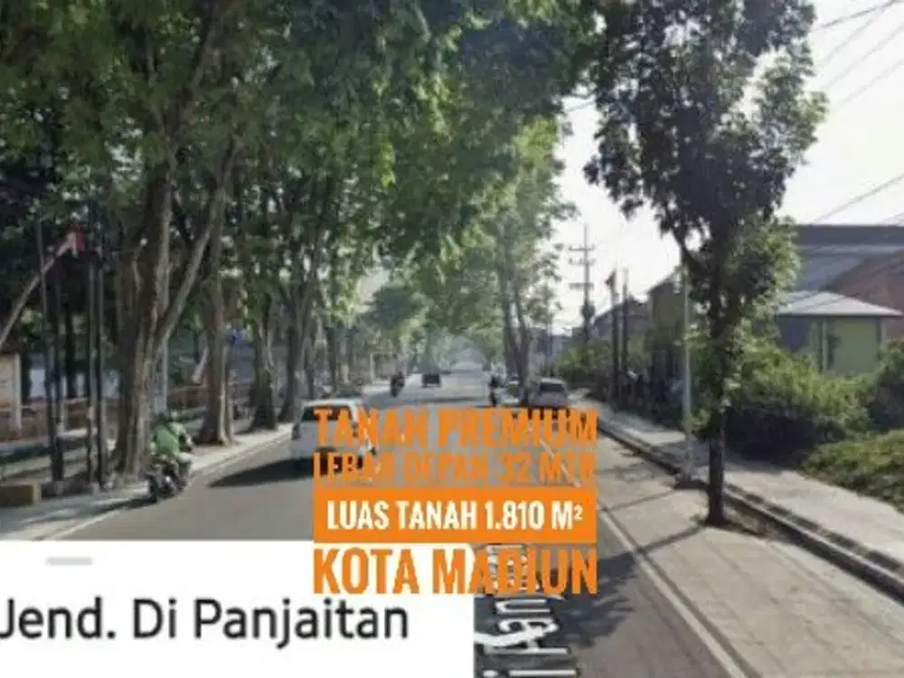AD// Tanah LD 32 mtr, Jl. Mayjen Panjaitan KOTA MADIUN Bagus