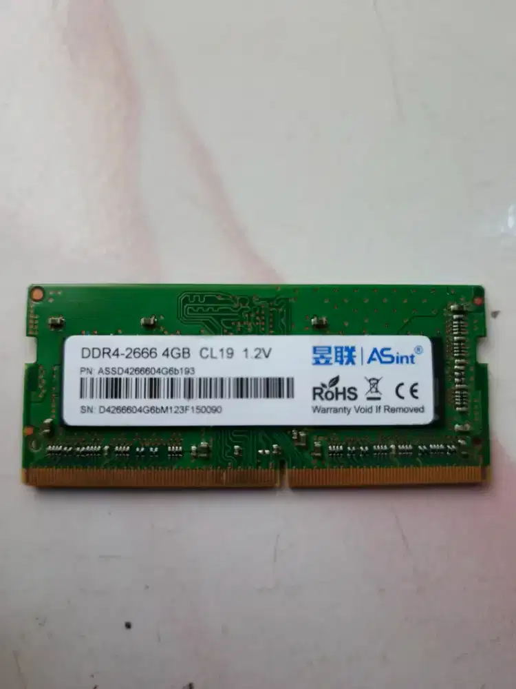 JUAL CEPAT: Ram DDR4 4GB 2666Mhz