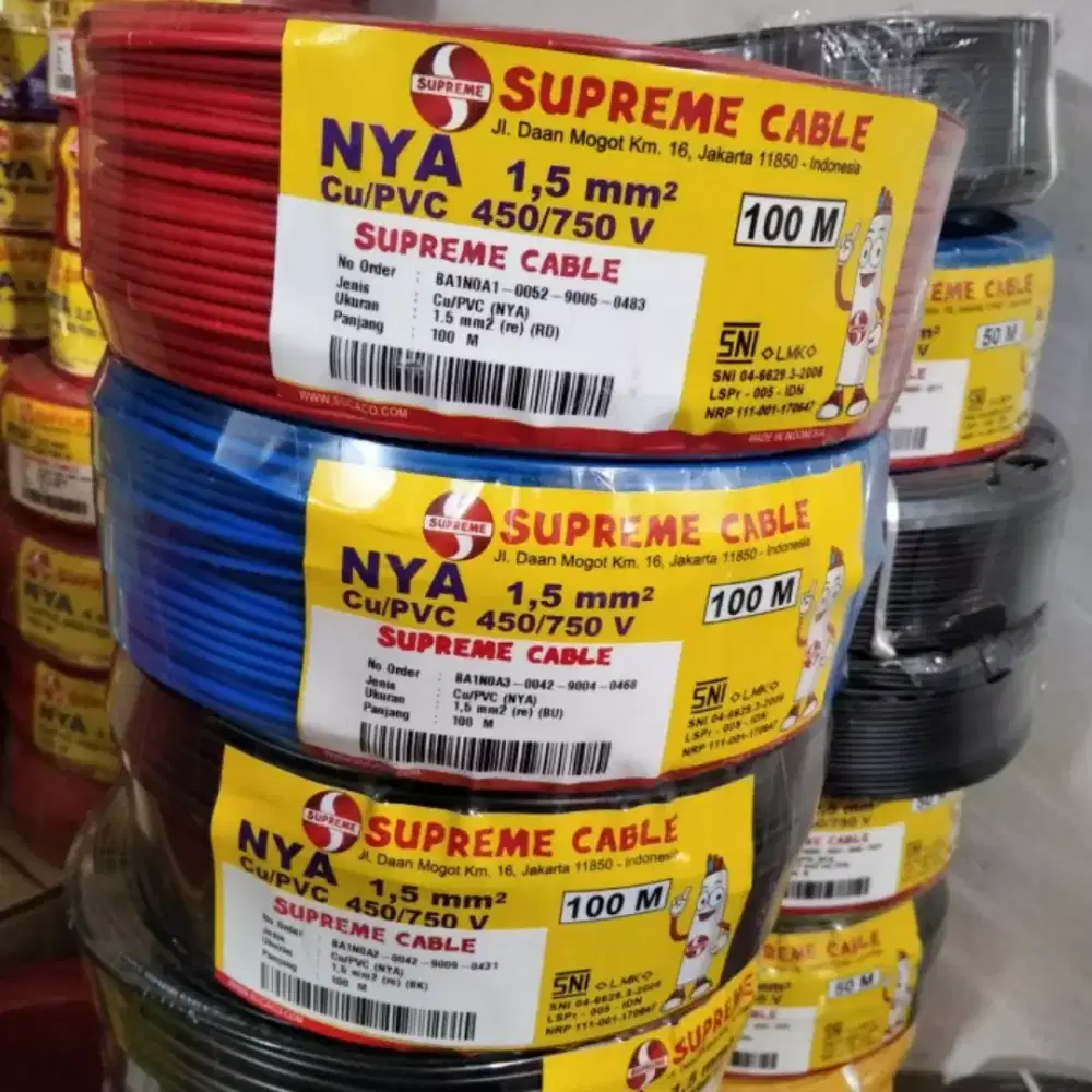 Kabel NYA 1,5 /100Mtr Supreme