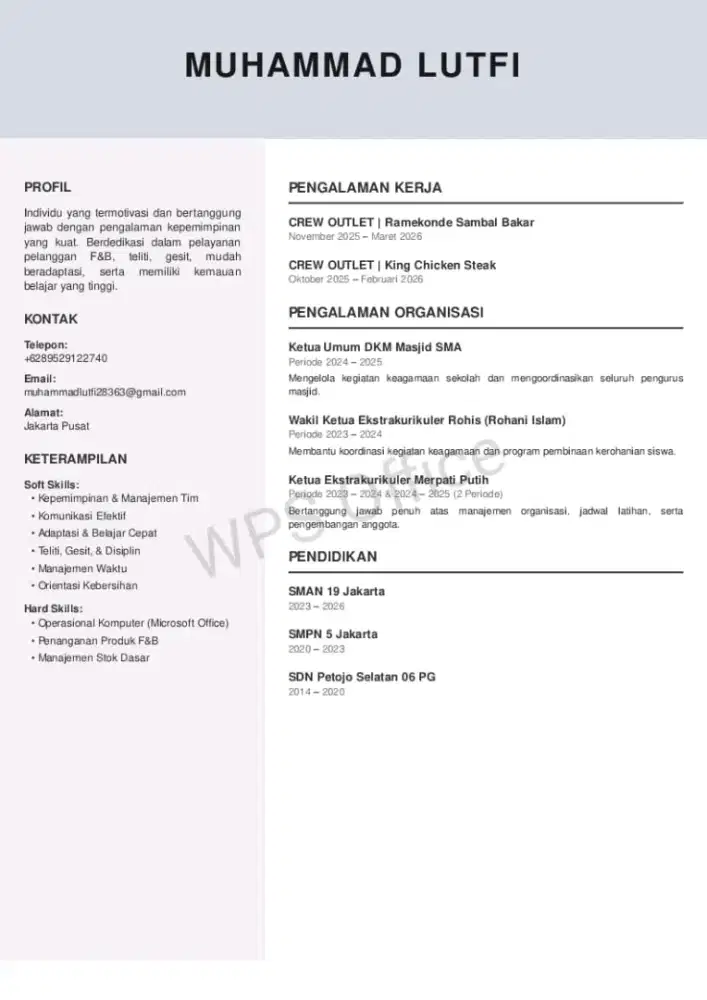 Sedang mencari pekerjaan