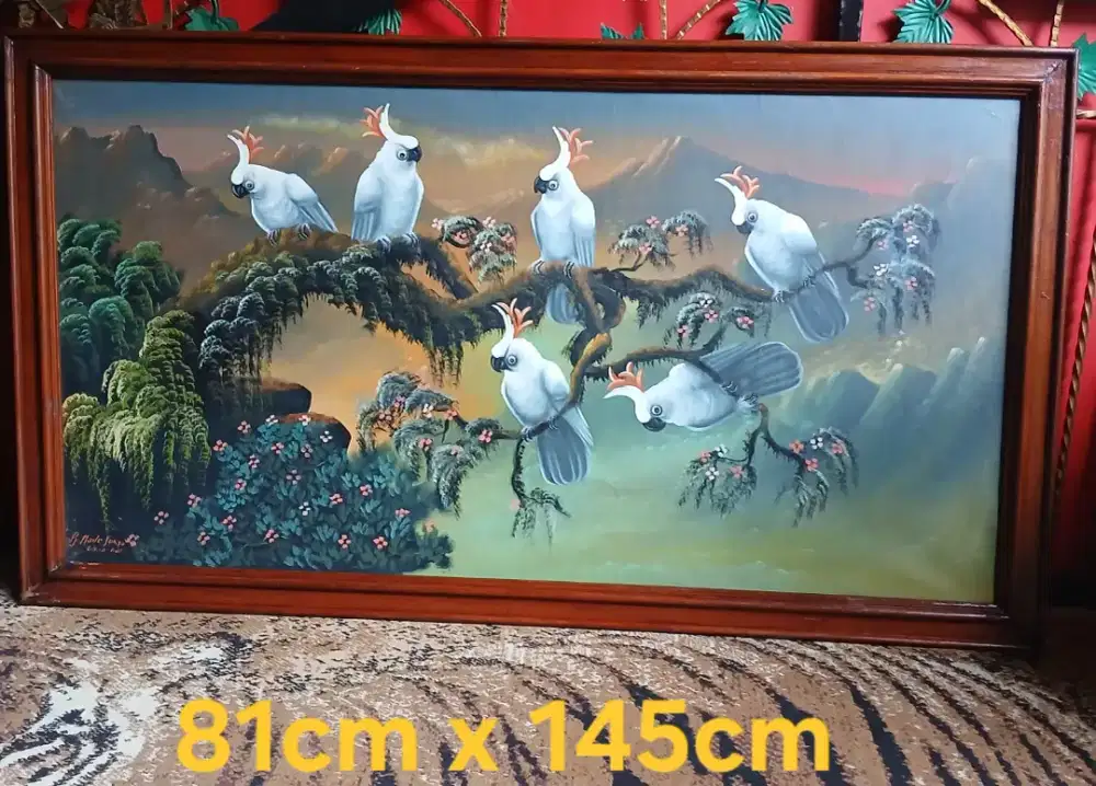 LUKISAN BALI BURUNG KAKAK TUA