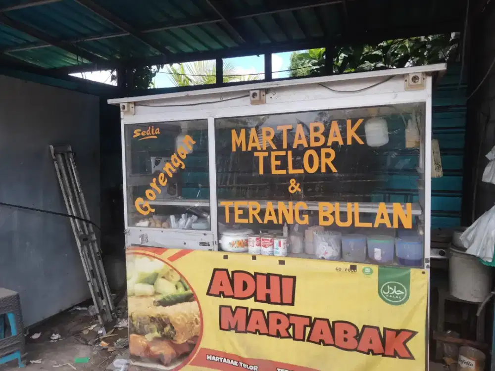 Dijual Gerobak Aluminium Lengkap + Sisa Sewa Lokasi