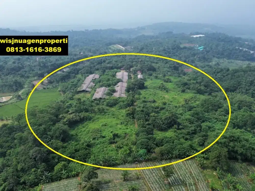 Tanah Murah Cariu Akses Mudah untuk Ternak Kebun Agrowisata Bonus Bangunan dll