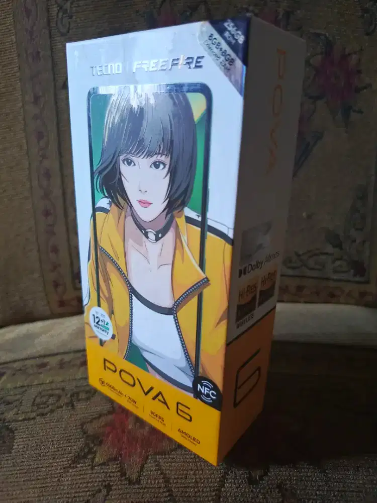 Tecno pova 6 fullset 18/256 HP gaming