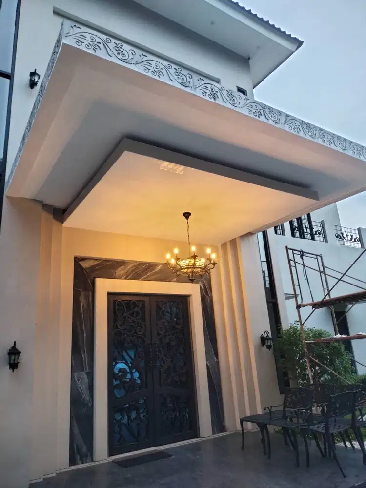 Dekorasi kantor plafon gypsum dan partisi gypsum