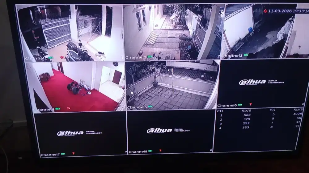 Paket 4 cctv FULL HD murah, bisa pantau via HP, anti air garansi 1th