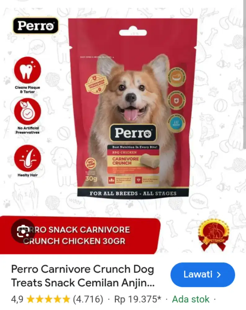 Cemilan/Snack Anjing