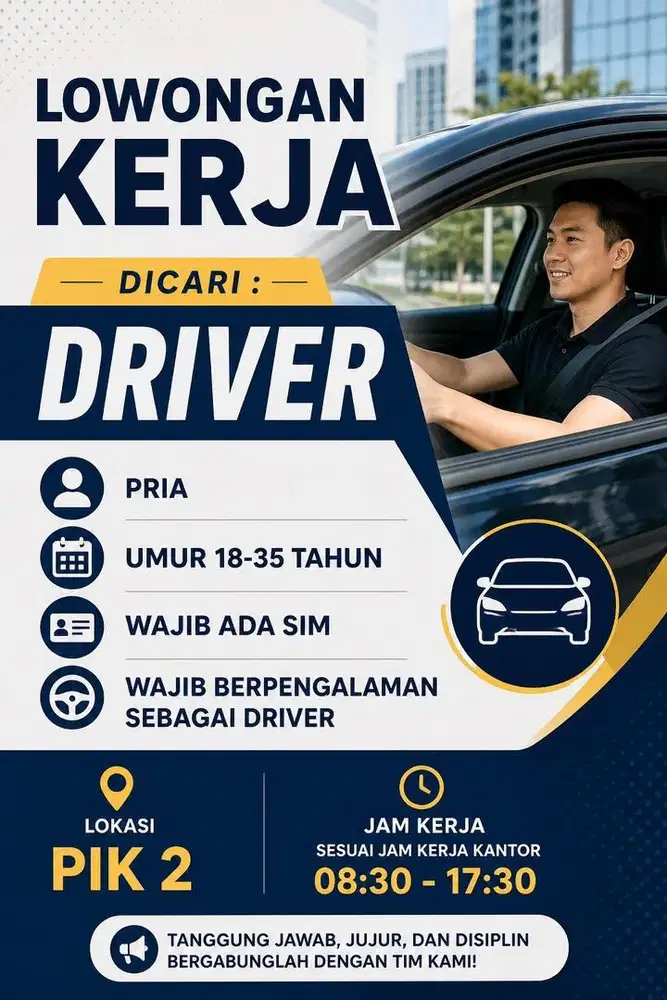 DICARI DRIVER MOBIL