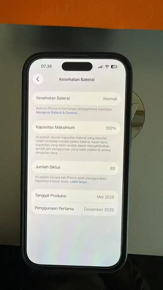 iPhone 15 ibox biru 128Gb Like new