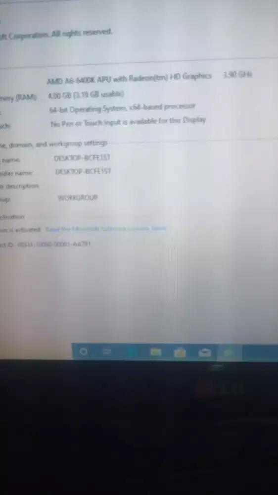 cpu only Amd A6 6400k tinggal pakai