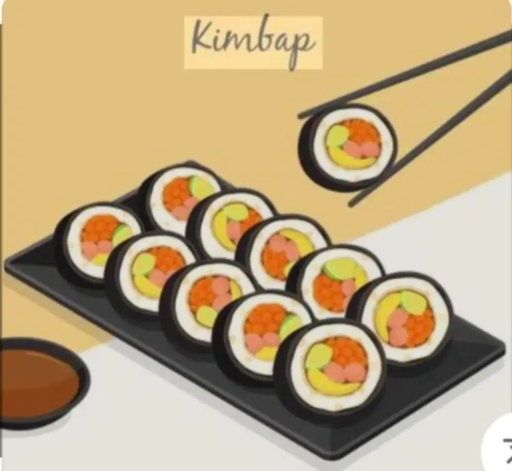 Pramusaji wanita untuk kedai kimbab