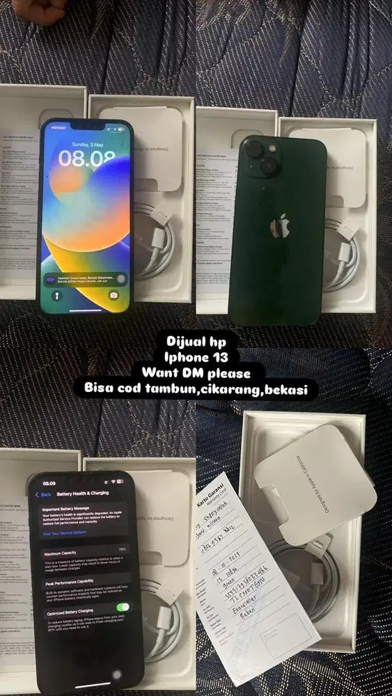 Dijual iphone 13 ex ibox