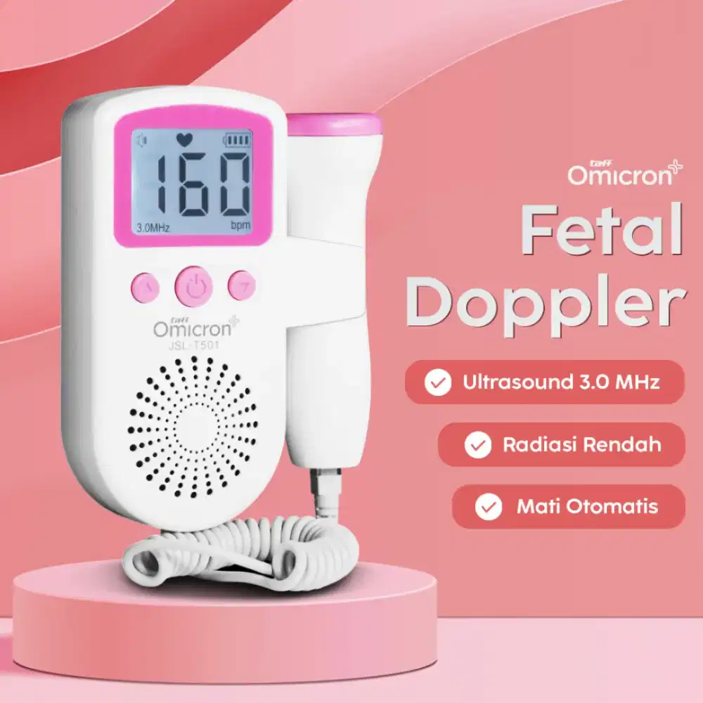 TaffOmicron Deteksi Jantung Janin Bayi Fetal Doppler