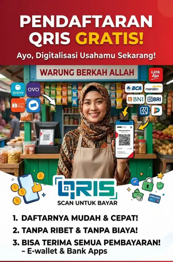 Jasa pembuatan QRIS gratis tanpa ribet untuk UMKM