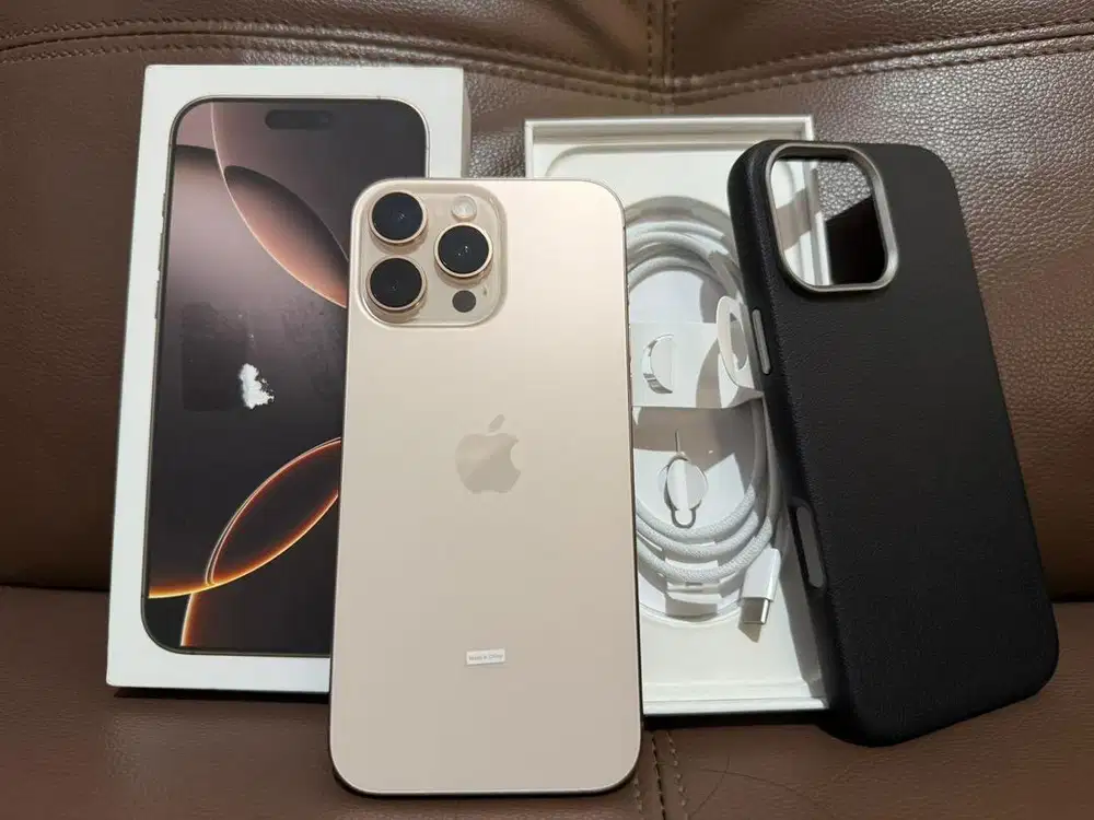 Jual iPhone 16 Pro Max 256GB Gold Resmi iBox