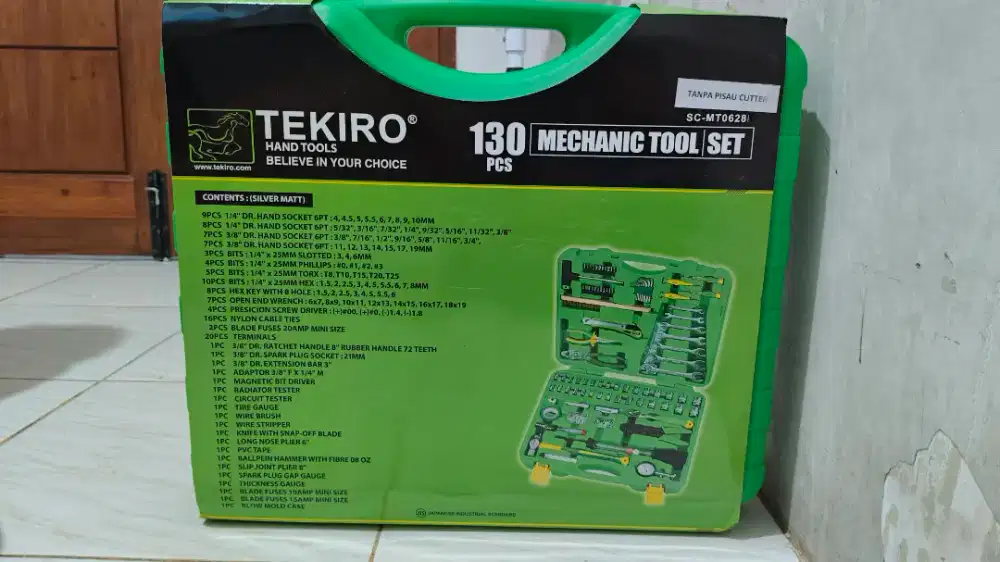 Tekiro Hand Tools 130pcs Mechanic Tool Set Lengkap