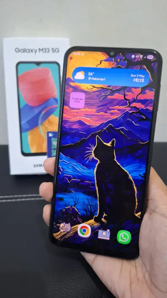 Samsung m33 8/128 5G coklat ADA MINUS